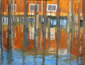 Orange and Blue Reflections (Carolyn Francis)